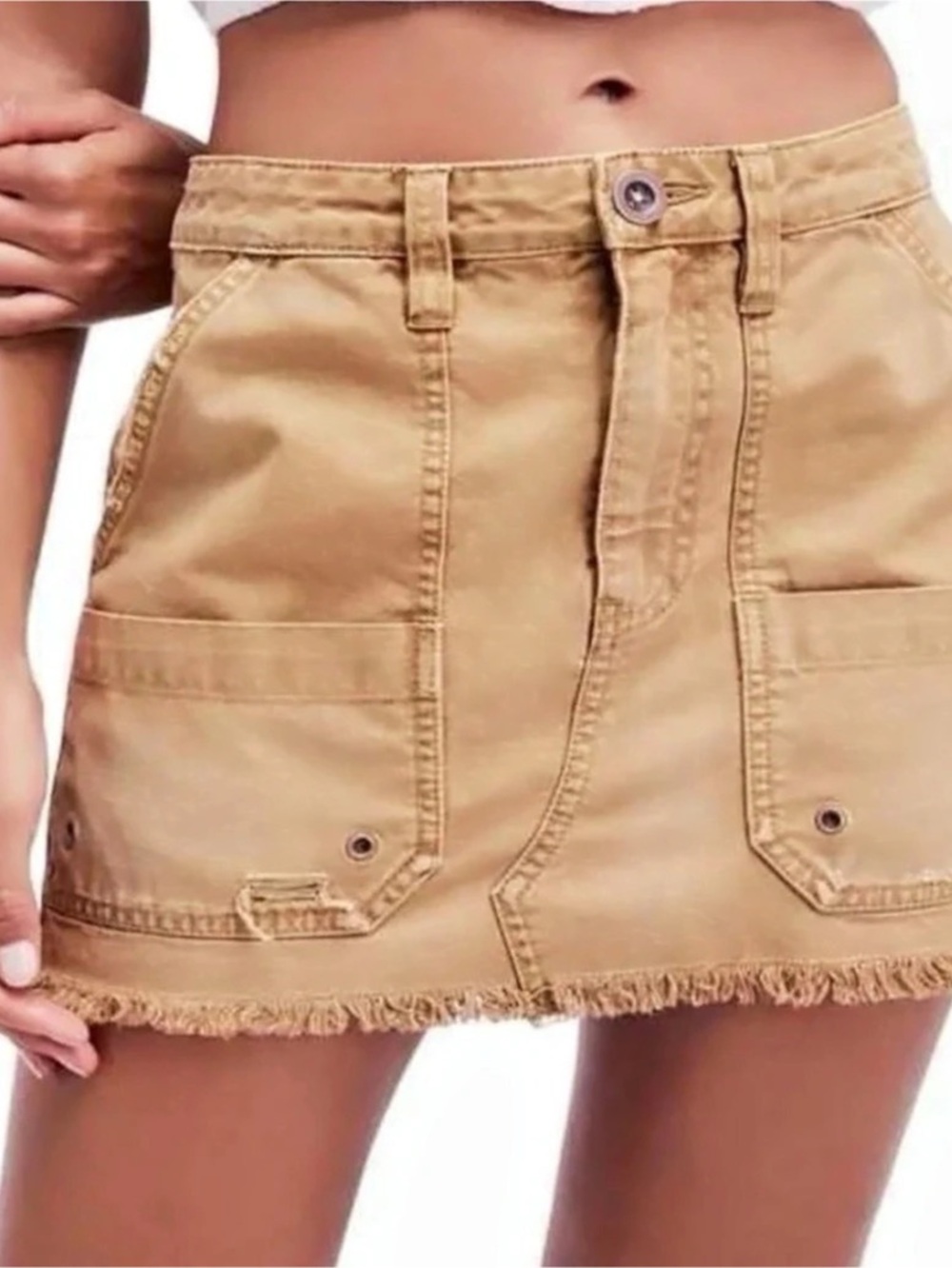 Free People Darling Cargo Mini Skirt